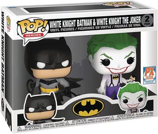 Funko Pop : DC:  White Knight: Batman & The Joker 2 pack Px Exclusive Previews