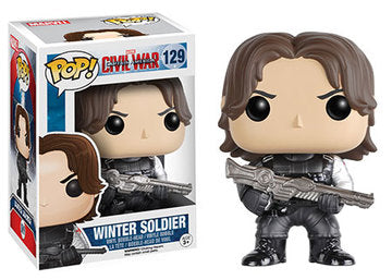 Funko pop : Marvel : Captain America Civil War #129 Winter Soldier Bucky Barnes