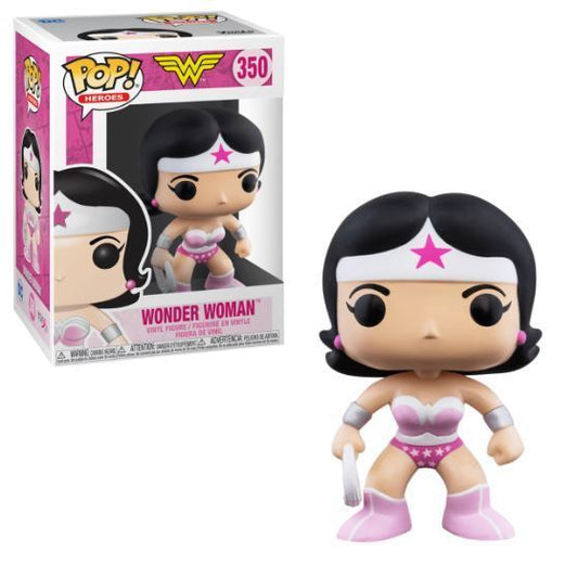 Funko Pop! DC Super Heroes Comics: Wonder Woman #350 Breast Cancer Awareness