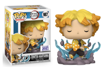 Demon Slayer Pop! Premium Zenitsu Agatsuma  #987 Funimation 2021 exclusive