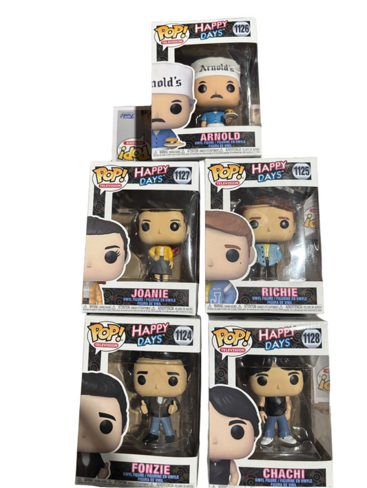 Happy Days Complete Funko set with The Fonz, Fonzie