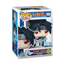 FUNKO POP! Naruto #1968 Sasuke Uchiha Entertainment Earth Exclusive GID