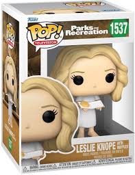 Parks and Recreation Red Funko Pop!  Leslie Knope with Waffles #1537