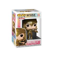 Dc Funko Pop : Wonder Woman : Wonder Woman ww84 Golden Armor Flying #324