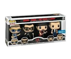 Funko POP Rocks Vinyl U2 ZOO TV 4-PACK Adam, Bono, The Edge, Larry Walmart Music