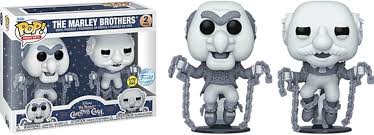 Disney Funko Pop! The Muppets Christmas Carol : The Marley Brothers GID Shared Exclusive 2 pack