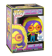 Funko Pop! Janis Joplin Blacklight Shop  Fun on The Run 2023 store Exclusive #296