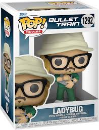 Funko Pop Movies! Bullet Train : Ladybug #1292 Brad Pitt