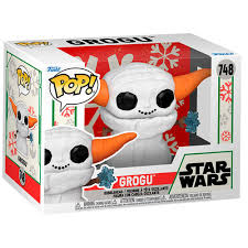 Funko Christmas Pop!  Star Wars Mandalorian  : Snowman : Grogu #748