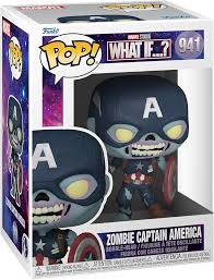 Funko Marvel Pop!  Marvel Zombiies : Zombie  Captain America #941 what if