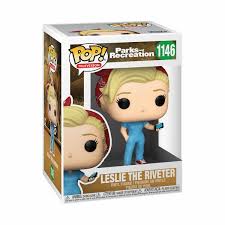 Parks and Recreation Red Funko Pop!  Leslie the Riveter #1146