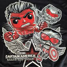 T-shirt : Funko Pop Tees : Marvel Captain America & Hulk