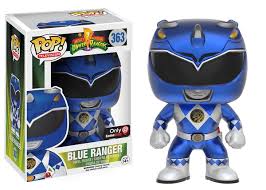 Funko Pop! TV: Mighty Morphin Power Rangers : Blue Ranger #363 Gamestop Exclusive Metallic