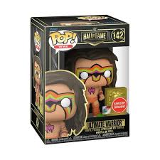 FUNKO POP! WWE : WWF Ultimate Warrior #142 Hall of Fame Gamestop Exclusive