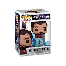 Star Trek Pop! William t. Riker #1688 Transporter Glitter Pop Plus