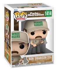 Parks and Recreation Red Funko Pop!  Ron Swanson Pawnee Rangers #1414