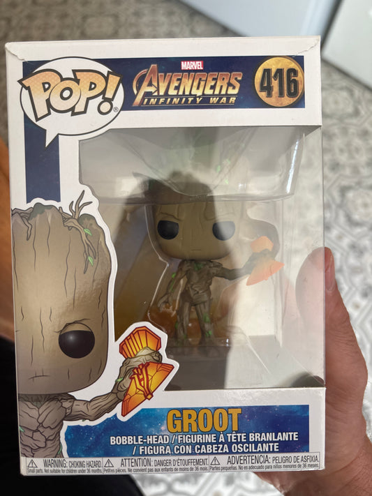 Funko Marvel Pop!  Avengers Infinity War Groot #416