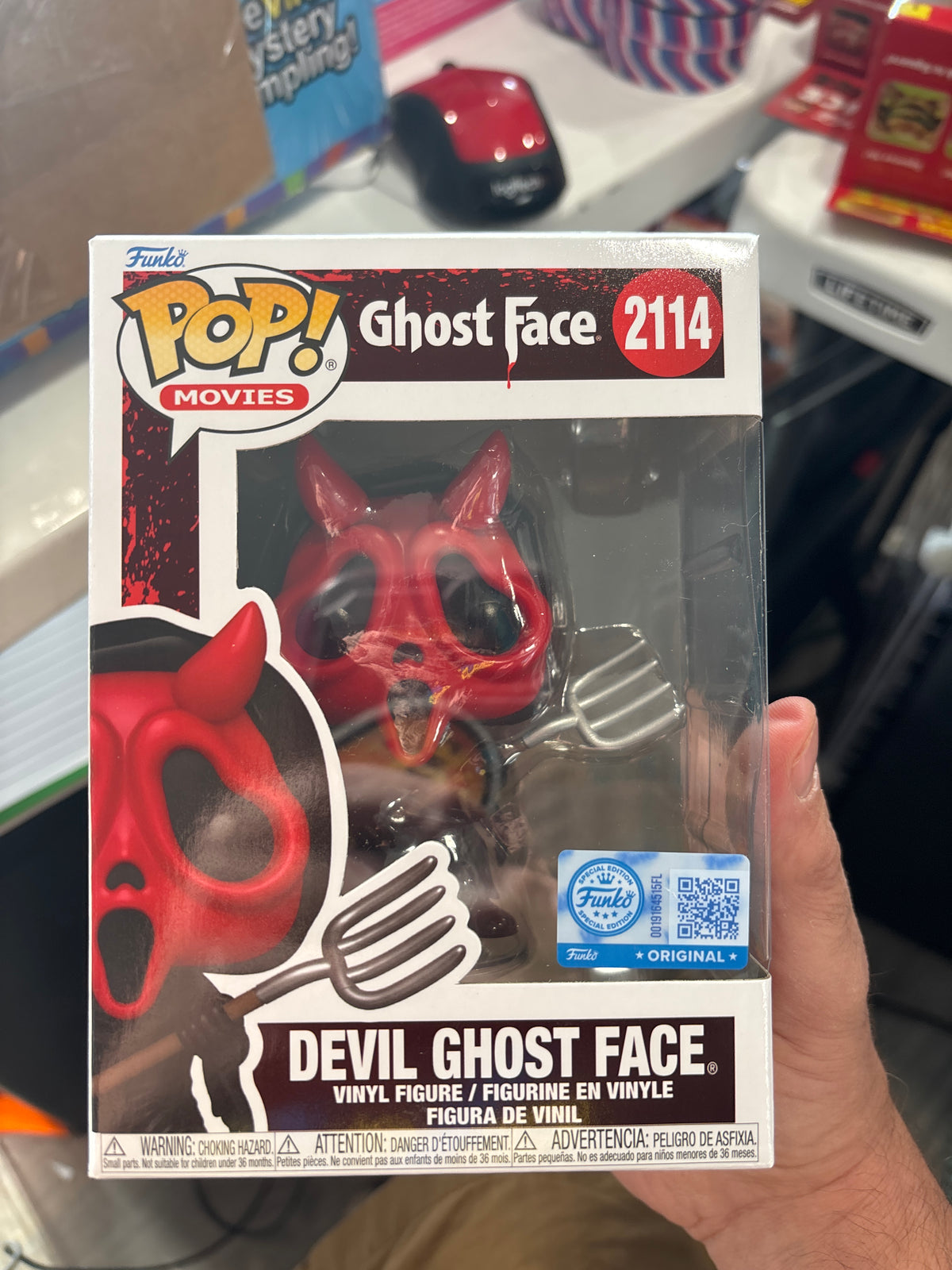 Horror Funko Pop: Scream : Ghostface #2114 devil ghost face entertainment earth exclusive