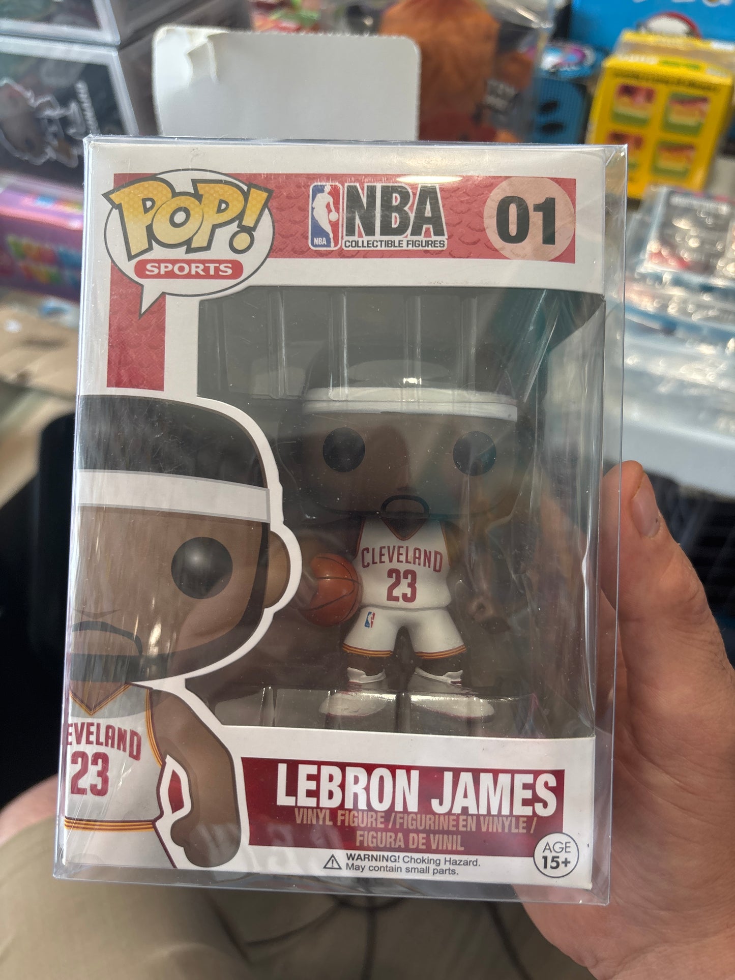 NBA Pop! Funko Lebron James #01 Cleveland cavaliers white jersey