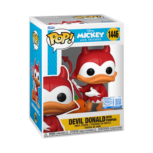 Disney Pop!  Funko POP! Devil Donald with Pumpkin Specialty Series Exclusive #1446