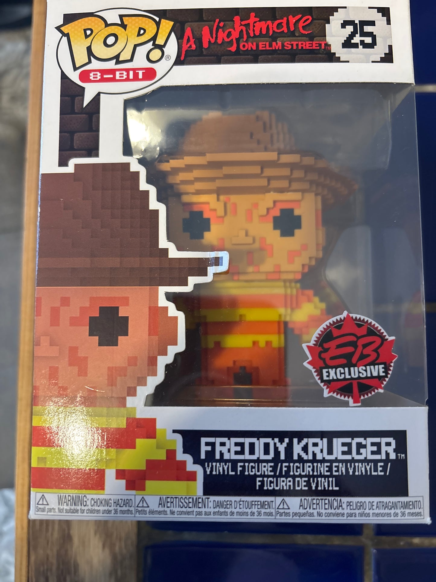 Funko Pop : Nightmare on Elm Street Pop! Freddy Krueger #25 Eb games exclusive 8 bit