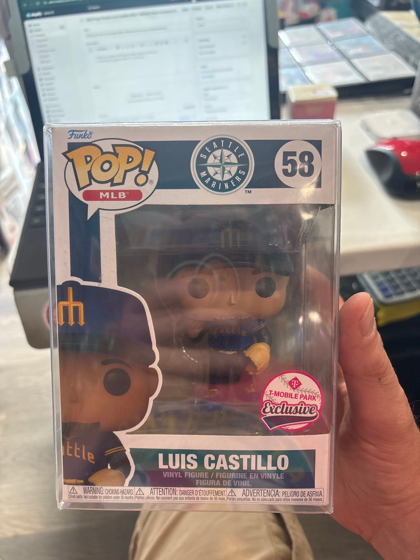 MLB Pop! Funko Luis Castillo #58 T-Mobile Park Exclusive Seattle Mariners