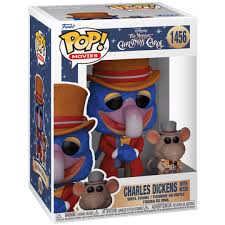 Funko Christmas Pop!  The Muppets Christmas Carol :  Charles Dickens with Rizzo #1456