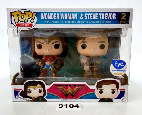 Dc Funko Pop : Wonder Woman &  Steve Trevor FYE Exclusive 2 Pack