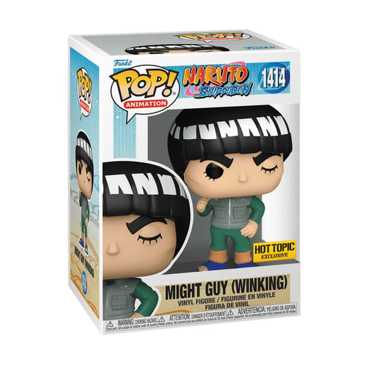 Funko Pop! Anime: Naruto - Might Guy Winking #1414 Hot topic Exclusive