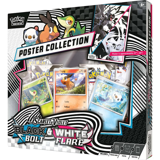 Pokémon Scarlet & Violet Black Bolt/White Flare Unova Poster COLLECTION tcg
