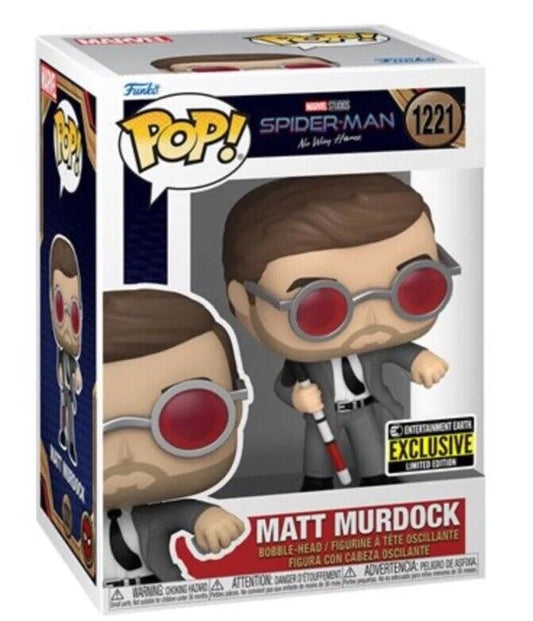 Funko Pop! Marvel  Funko Pop! Matt Murdock with Brick #1221 Entertainment Earth Exclusive  Daredevil
