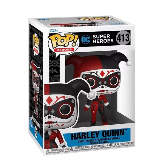 Dc Funko Pop : Super Heroes Dia De Los :  Harley Quinn #413