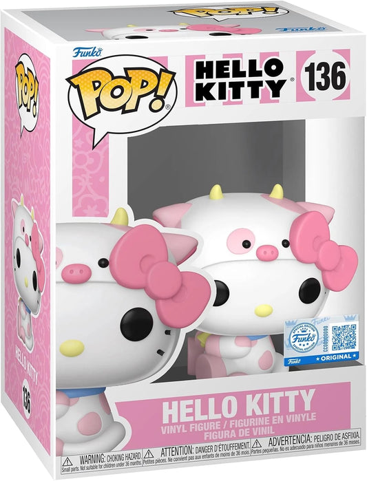 FUNKO POP!  Hello Kitty : Hello Kitty in Cow Cosplay #136 Exclusive