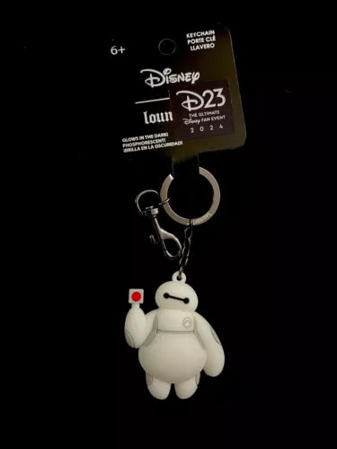 D23 Exclusive Loungefly Baymax (Big Hero 6) Glow In The Dark Key Chain