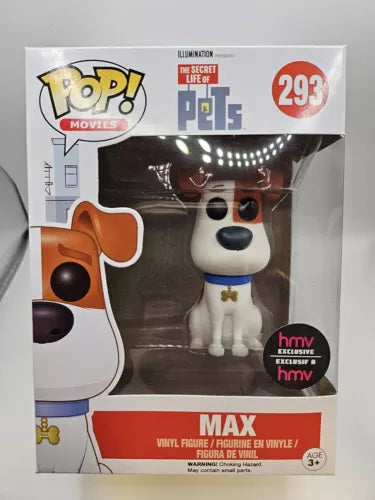 Funko Pop! Movies The Secret Life Of Pets #293 Max HMV Exclusive