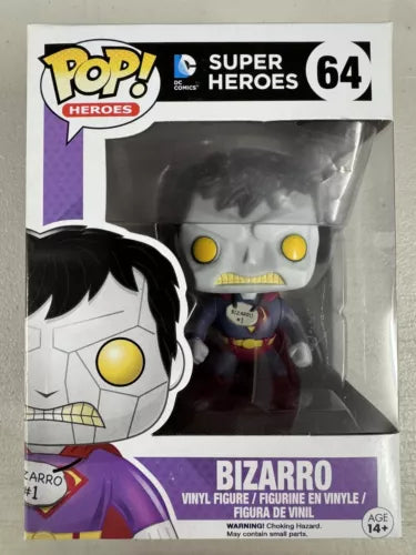Dc Funko Pop : Super Heroes : Bizarro #64 Superman