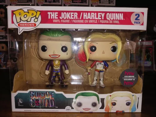 Funko Pop : DC:  The Joker / Harley Quinn 2 Pack HMV Exclusive