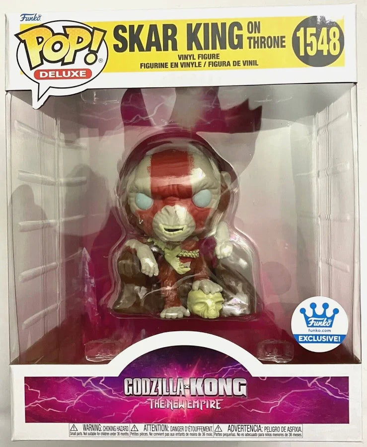 Funko Pop! Movies : Godzilla  King Kong New Empire : Skar King on Throne #1548 Funko store Exclusive