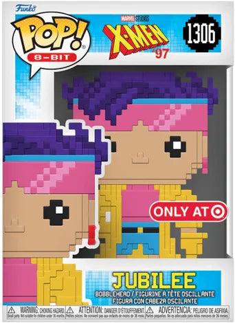 Funko Pop : Marvel X-Men 97  XMEN : Jubilee #1306 8 bit Target Exclusive