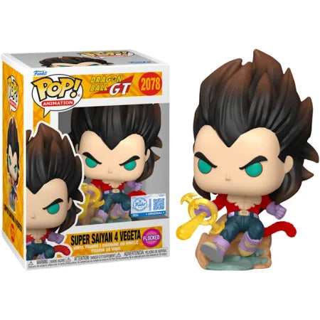 Dragon Ball GT Funko Pop : Super Saiyan 4 Vegeta #2078 Exclusive Flocked