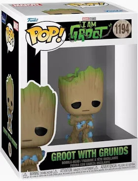 Funko Pop! Marvel Movies:  Groot with Grunds #1194 I am Groot Guardians of the Galaxy