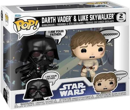 Star Wars Pop!  Darth Vader & Luke Skywalker 2 pack I am your father
